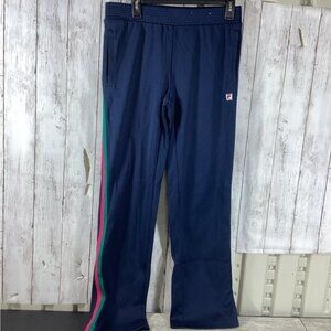 cowgirl argyle boho cozy grandpa dad FILA Mens Joggers Sweats Size small Striped